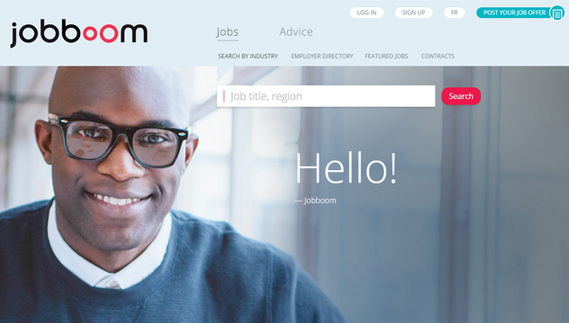 Jobboom's New Homepage