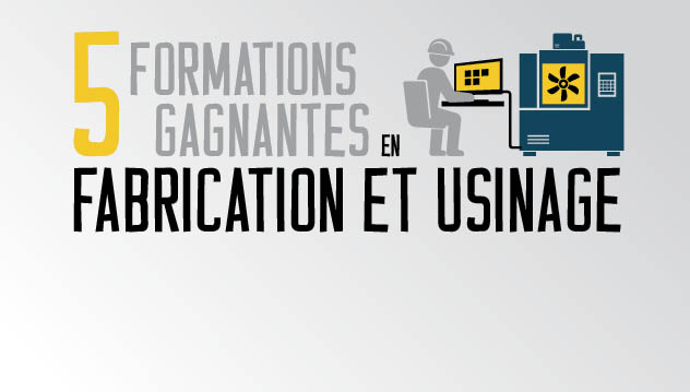 5 formations gagnantes dans la fabrication et l&rsquo;usinage [infographie]